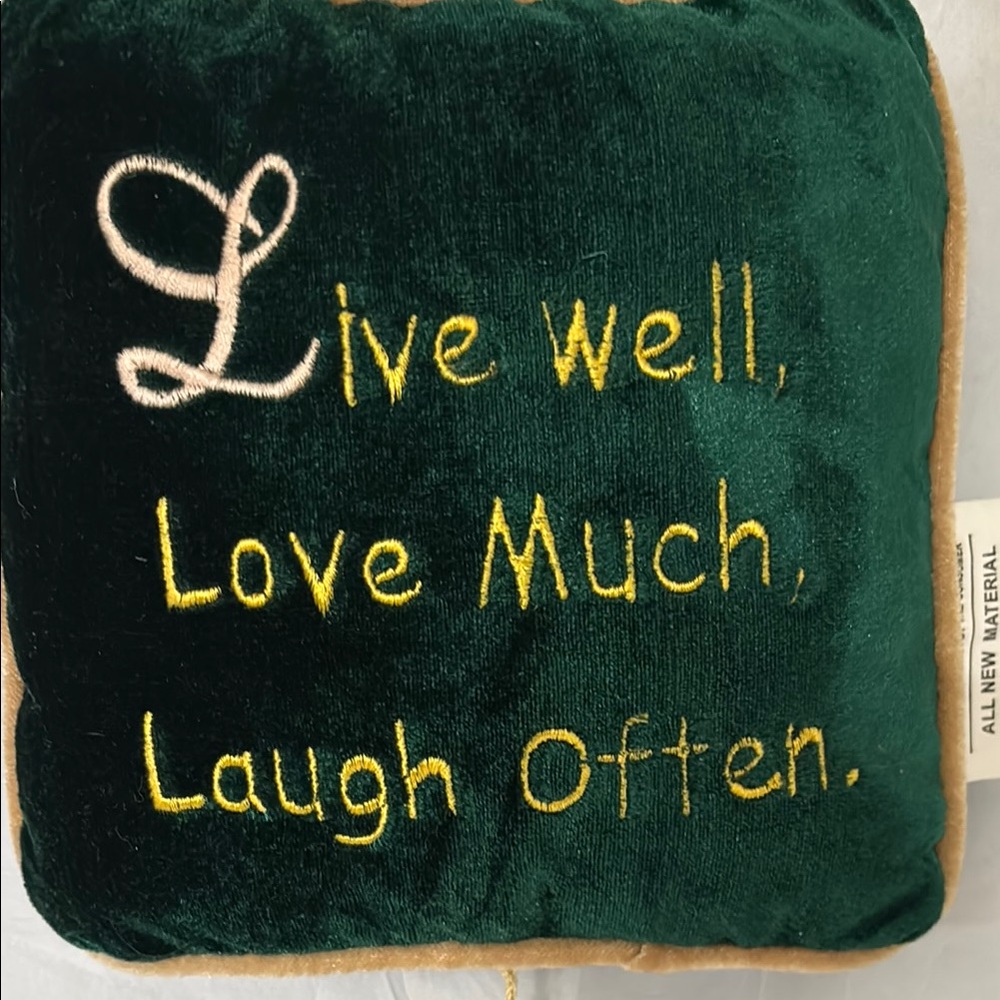 Green and Brown Decorative Pillow